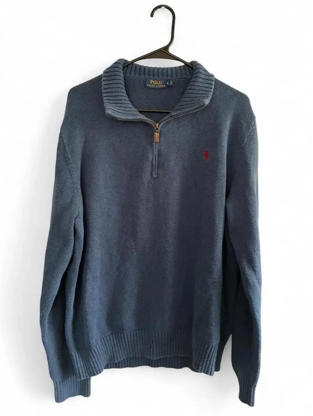 Polo Ralph Lauren Men's Blue and Navy Jumper